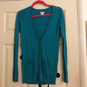 Teal cardigan